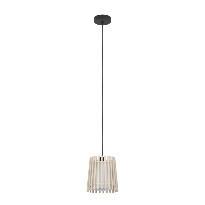 EGLO Fattoria Hanglamp - E27 - Ø 20 cm - Zwart|Bruin|Wit