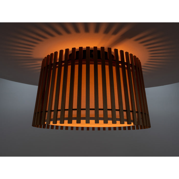 EGLO Fattoria Plafondlamp - E27 - Ø 38 cm - Zwart|Bruin|Wit