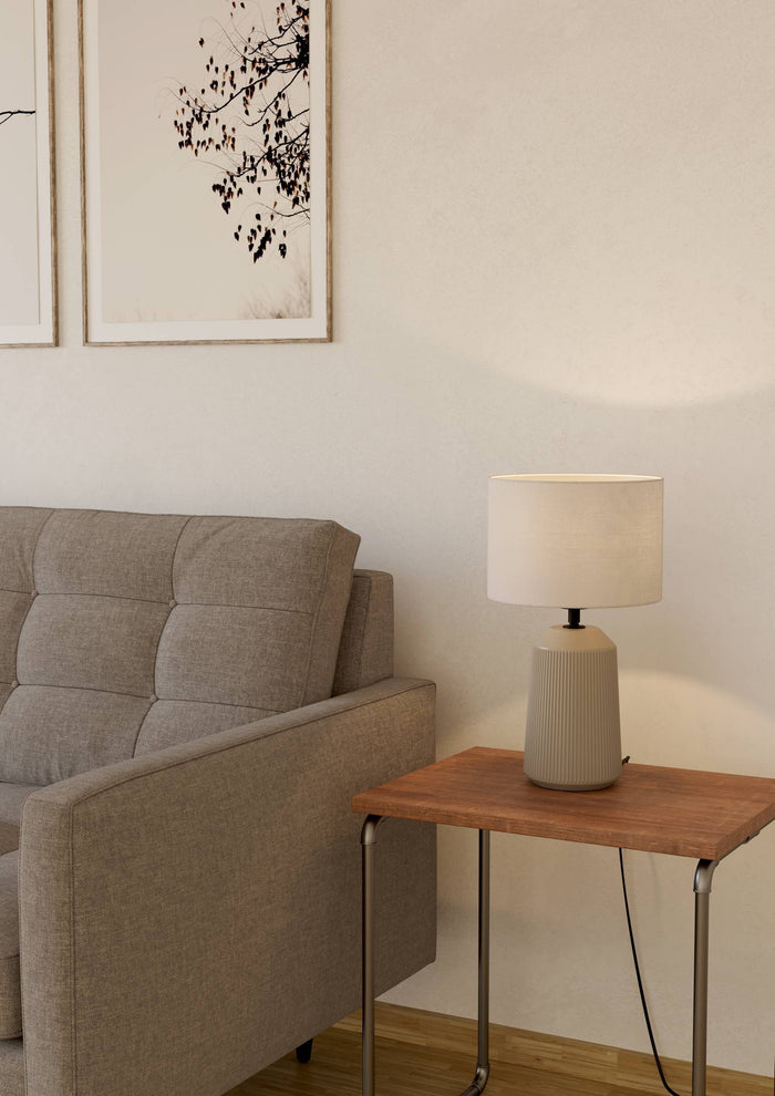 EGLO Capalbio Tafellampen - E27 - keramiek - Zandkleur