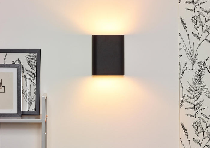 Lucide OVALIS Wandlamp - Zwart