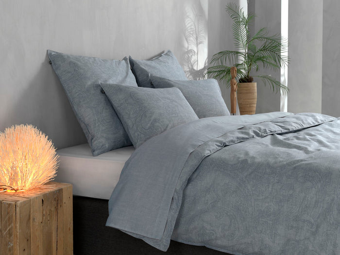 Zo Home Dekbedovertrek Katoen Paisley di Lino - denim