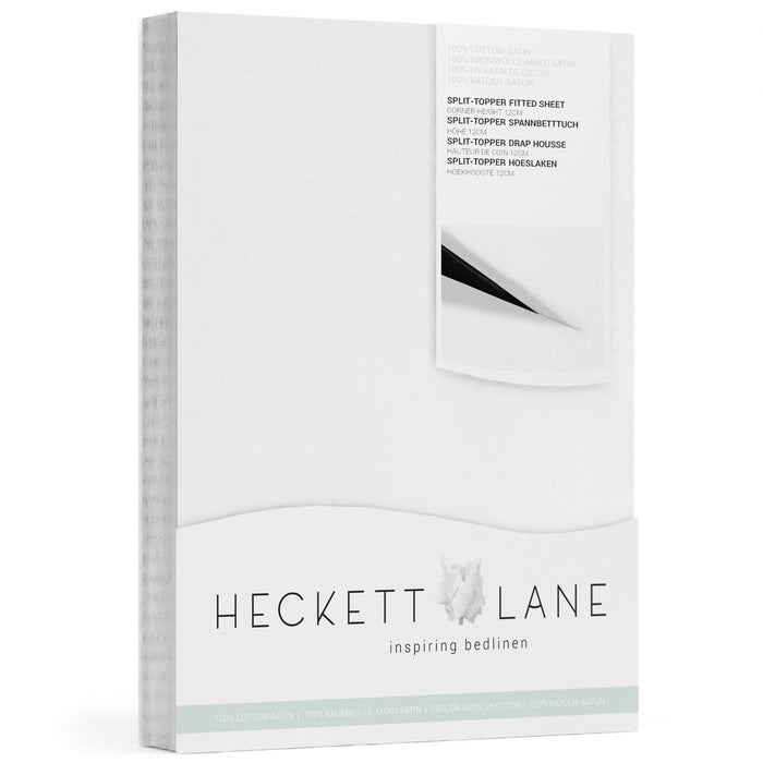 Heckett & Lane Elementi Splittopper Hoeslaken Katoen Satijn white