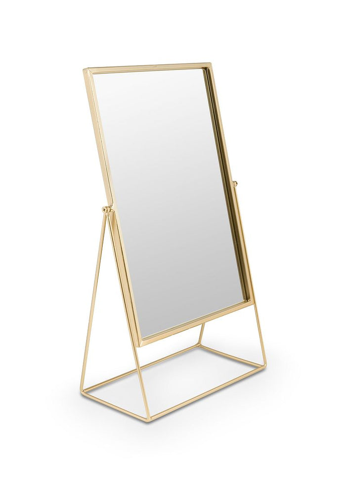 vtwonen Rectangular Spiegel H 26,5 x B 14 cm - Goud