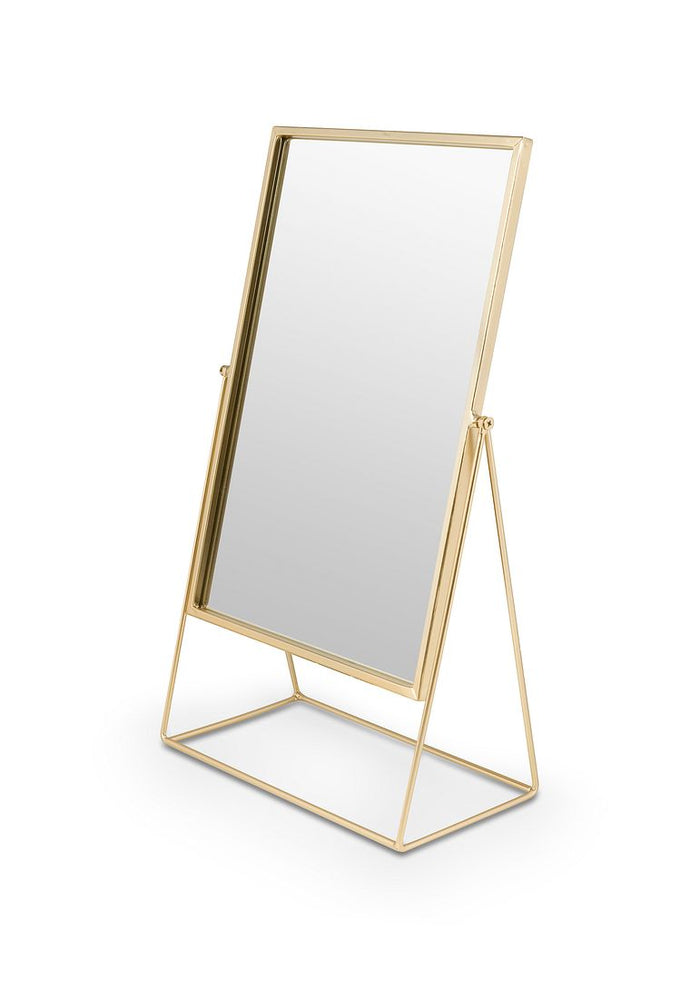 vtwonen Rectangular Spiegel H 26,5 x B 14 cm - Goud