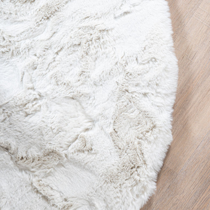 Veer Carpets - Vloerkleed Morbido Beige 2212 - Rond ø200 cm