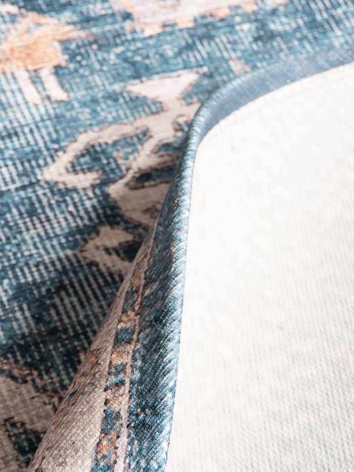 Veer Carpets - Vloerkleed Laria Blue 4 - Ovaal 160 x 230 cm