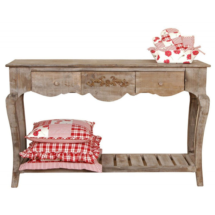 Clayre & Eef Sidetable 122x36x74 cm Bruin Hout Rechthoek Wandtafel