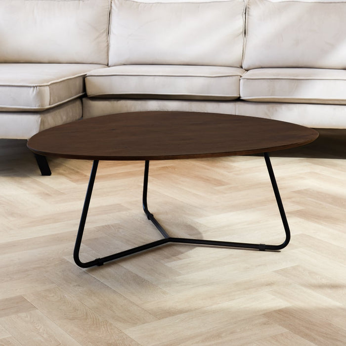 Dimehouse Organische salontafel Zoë donker walnoot groot