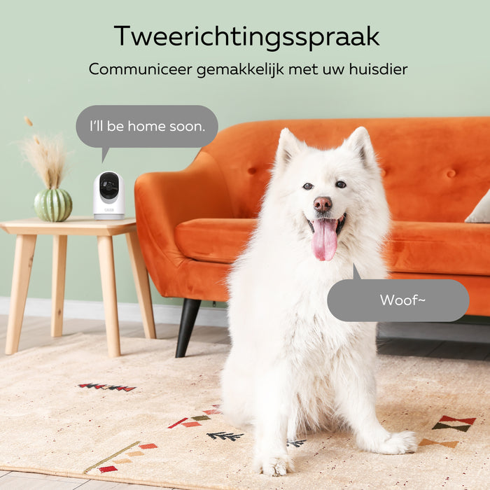 Calex Pan & Tilt Camera - Beveiligingscamera - Voor Binnen - 2K