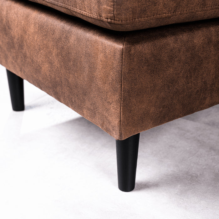 Vurna Sofien 3-zitsbank stof links|rechts bruin