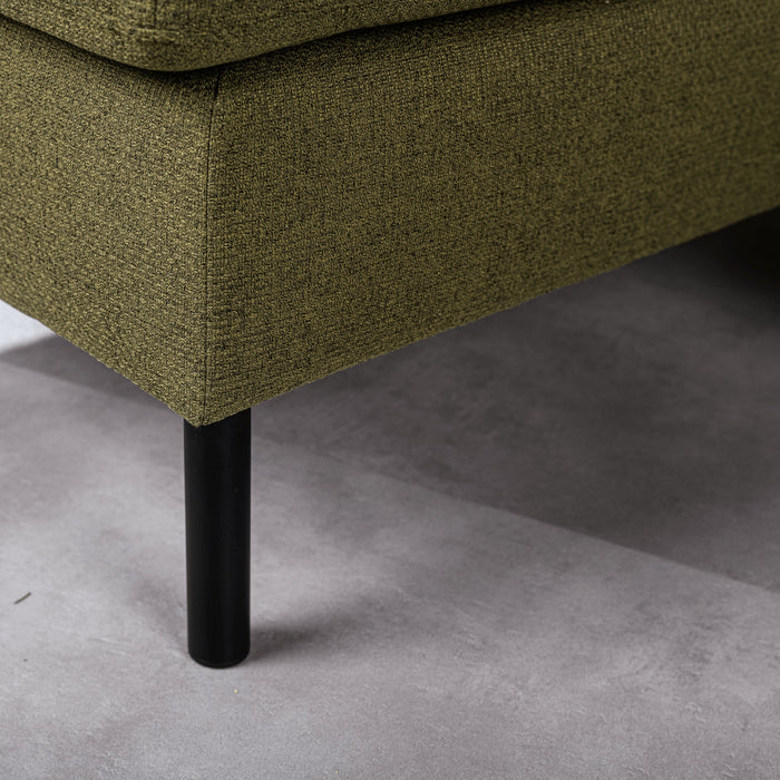 Vurna - Sandra 3-zitsbank stof links|rechts groen