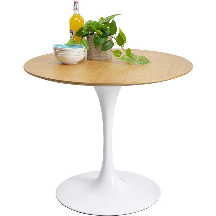 Kare Design Invitation Tafel 90 Cm - Eiken - Wit