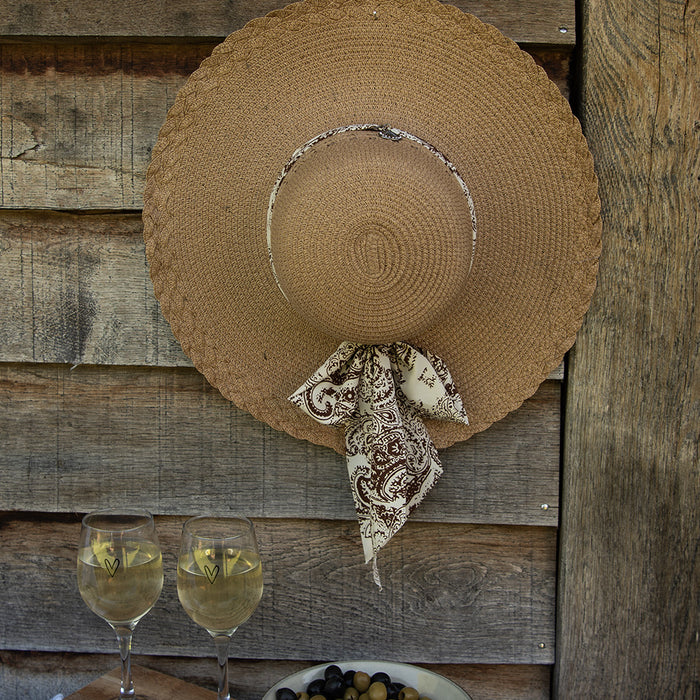 Clayre & Eef Wijnglas Hart 250 ml Transparant Glas Wijnkelk