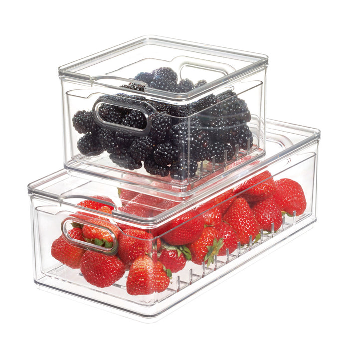 Opbergbox voor Fruit, Groot, 15.2 x 30.5 x 10.7 cm, Kunststof – iDesig