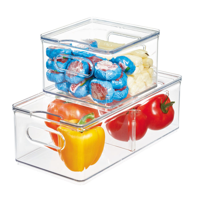 iDesign - Koelkast Organizer met Deksel, 15.1 x 15.2 x 10.7 cm, Kunsts