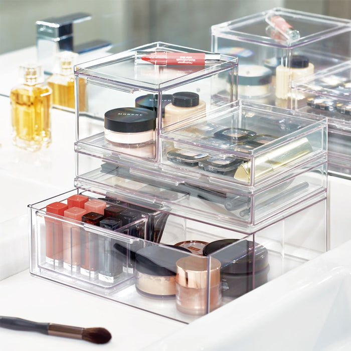 iDesign - Opberglade, 17.8 x 26.7 x 10.8 cm, Kunststof, Transparant -