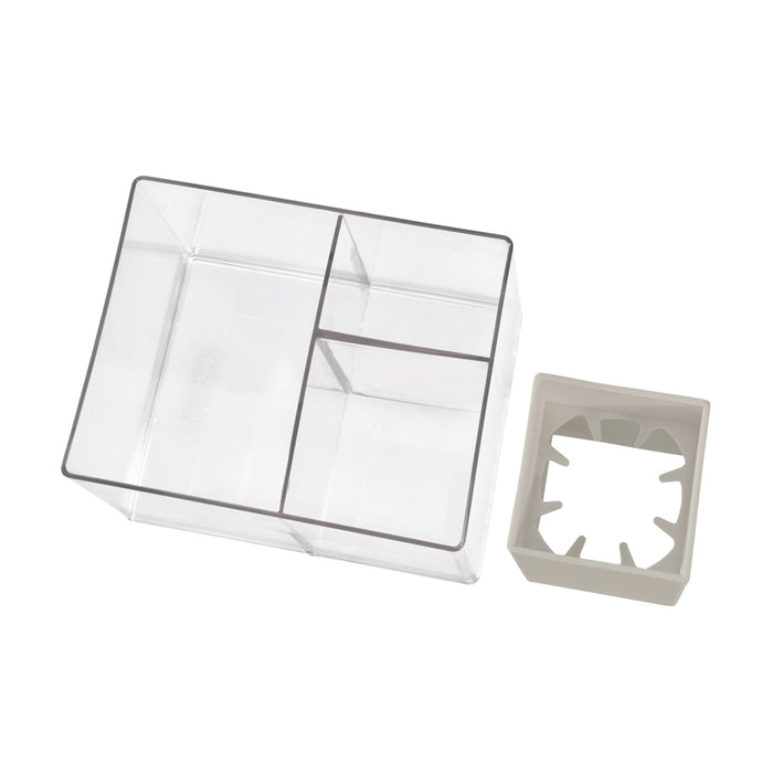iDesign - Haarverzorging Organiser, 18 x 13.5 x 13 cm, Kunststof, Tran