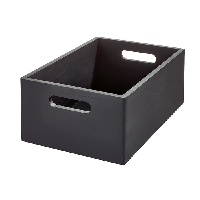 iDesign - Opbergbox met Handgrepen, 38 x 46 x 20.5 cm, Paulownia Hout,