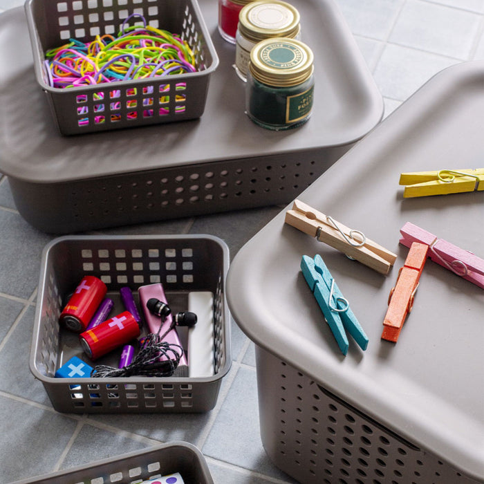 Orthex - Grijze opbergmanden Ortex