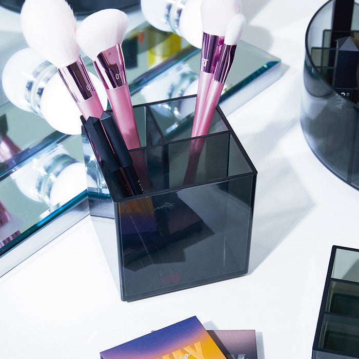 iDesign - Make-up Organizer met 3 Vakken, 10.2 x 10.2 x 10.2 cm, Smoke