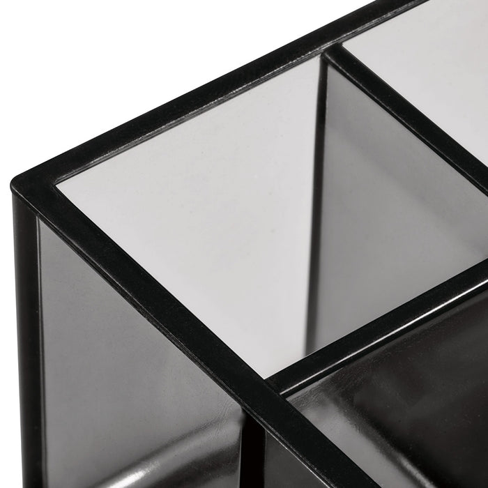 iDesign - Make-up Organizer met 3 Vakken, 10.2 x 10.2 x 10.2 cm, Smoke