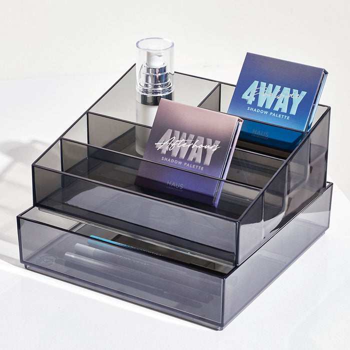 Nagellak Organizer met 5 Vakken, 20.3 x 16.5 x 8.3 cm, Smoke - iDesign