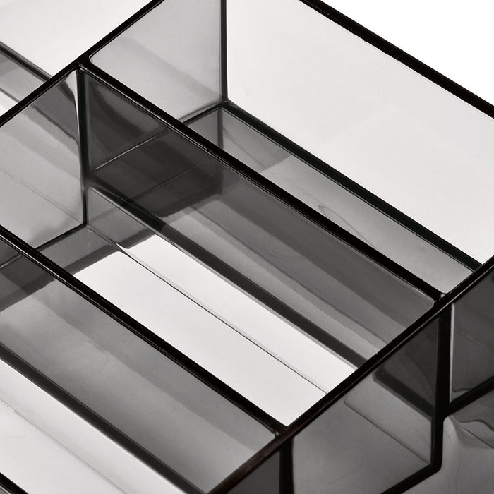 Nagellak Organizer met 5 Vakken, 20.3 x 16.5 x 8.3 cm, Smoke - iDesign