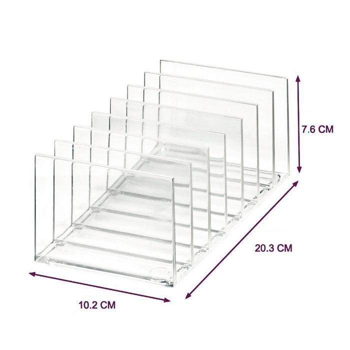 Make-up Palet Organizer, 20.3 x 10.2 x 7.6 cm, Transparant - iDesign |