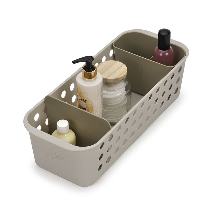 Opbergbox met Verdeelvakken, 16 x 40 x 13 CM, Kunststof, Grijs - Josep