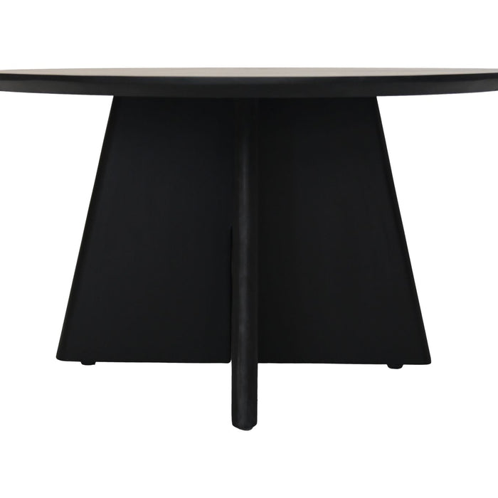 HSM - HSM Collection-Ronde Salontafel Kruispoot-80x80x45-Zwart-Mango