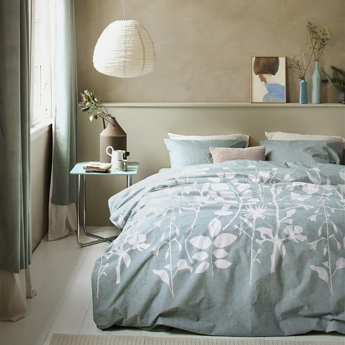 Ariadne at Home Plant Dekbedovertrek 140 x 200/220 cm - Blauw