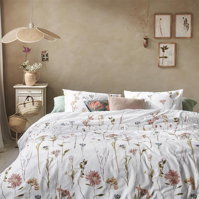 Ariadne at Home Rustic Dekbedovertrek 140 x 200/220 cm - Wit