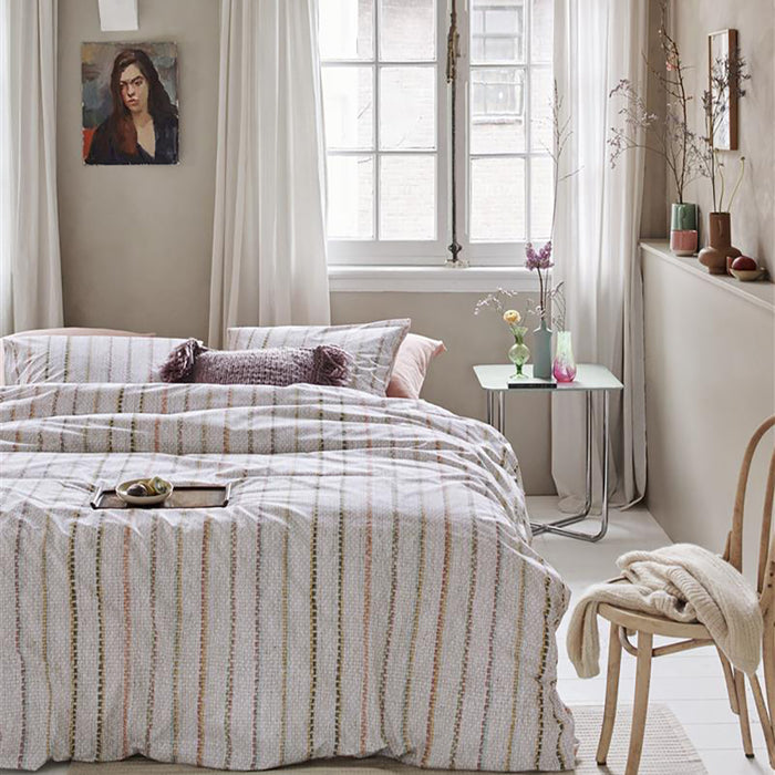 Ariadne at Home Soft Lines Dekbedovertrek 140 x 200/220 cm - Off White