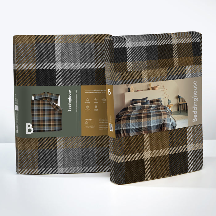 Beddinghouse Demi Dekbedovertrek 200 x 200/220 cm - Terra