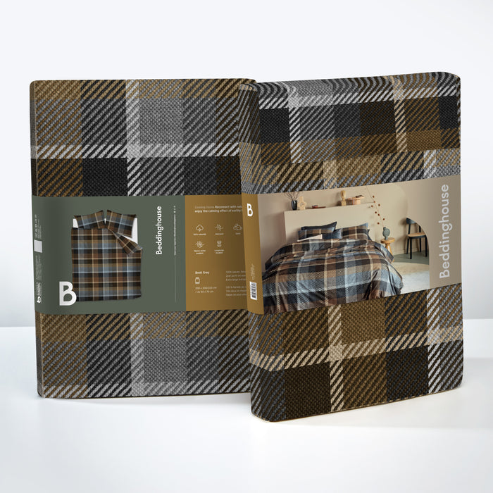 Beddinghouse Ines Dekbedovertrek 140 x 200/220 cm - Groen