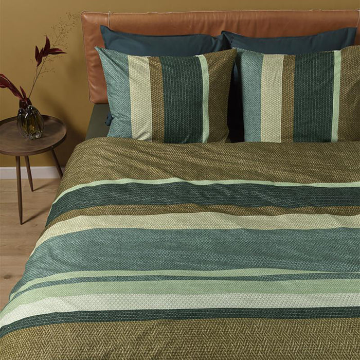Beddinghouse Jorren Dekbedovertrek 140 x 200/220 cm - Groen