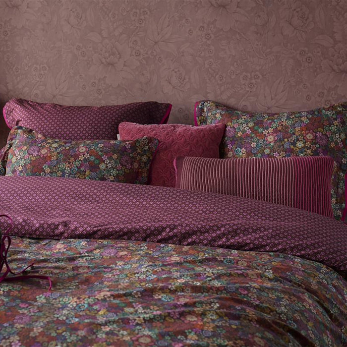 Pip Studio Tutti i Fiori Dekbedovertrek 140 x 200/220 cm - Donker Rood