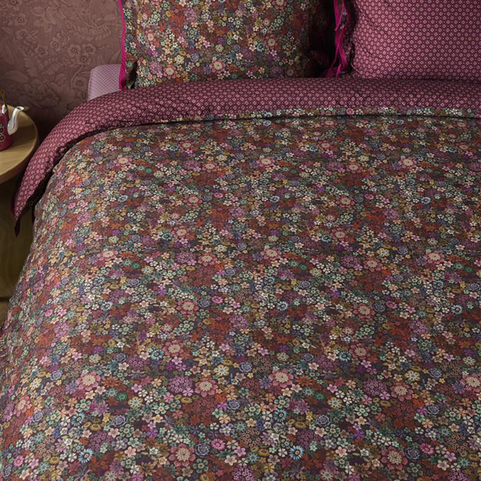 Pip Studio Tutti i Fiori Dekbedovertrek 200 x 200/220 cm - Donker Rood