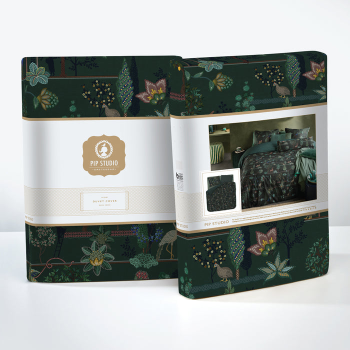 Pip Studio Tutti i Fiori Dekbedovertrek 200 x 200/220 cm - Donker Rood