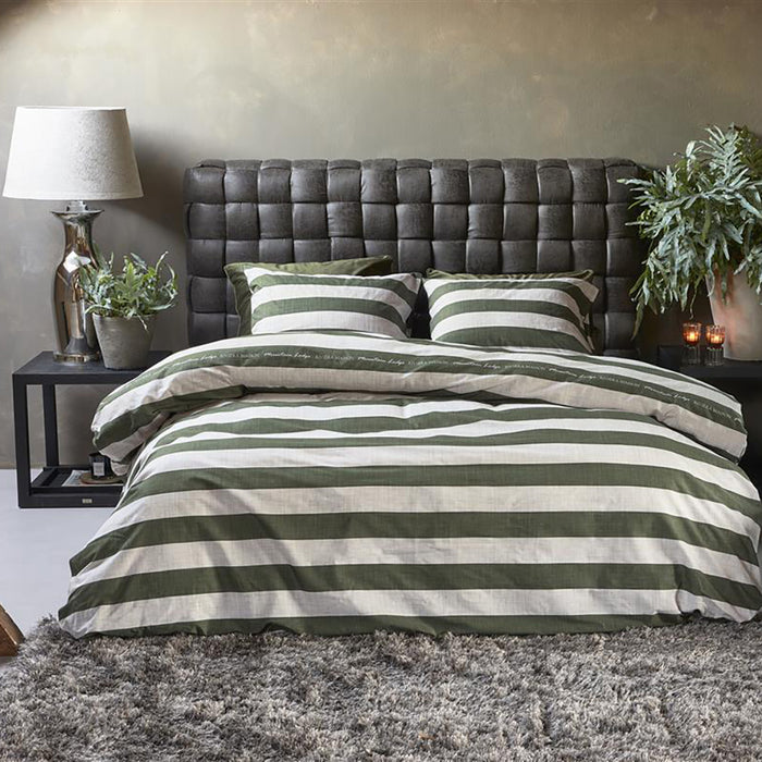 Rivièra Maison Brayden Dekbedovertrek 140 x 200/220 cm - Groen