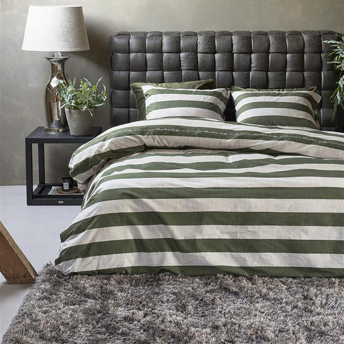 Rivièra Maison Brayden Dekbedovertrek 140 x 200/220 cm - Groen