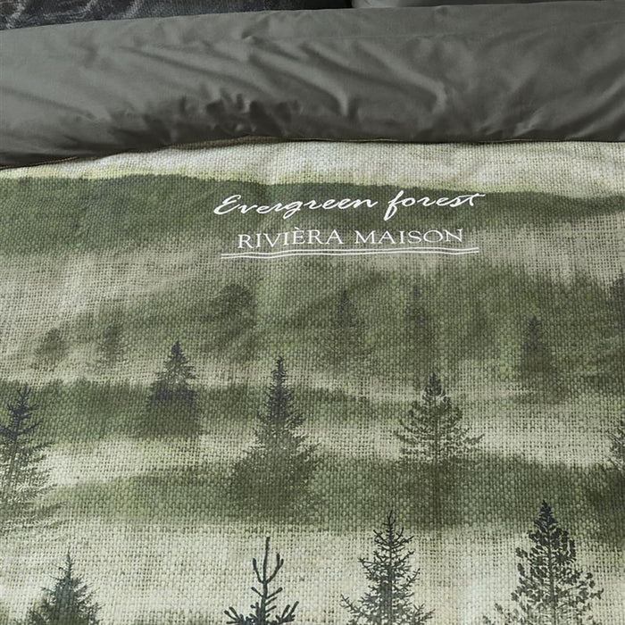 Rivièra Maison Evergreen Dekbedovertrek 200 x 200/220 cm - Groen