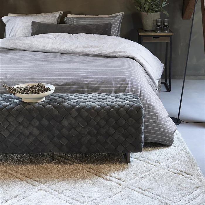 Rivièra Maison Pinstripe Dekbedovertrek 240 x 200/220 cm - Grijs