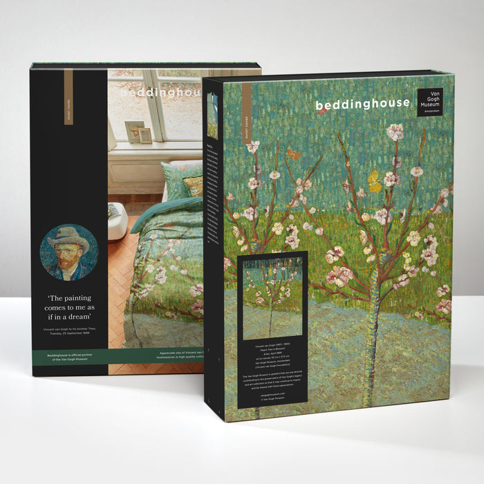 Beddinghouse x Van Gogh Peach Trees Dekbedovertrek 140 x 200|220 cm - Groen
