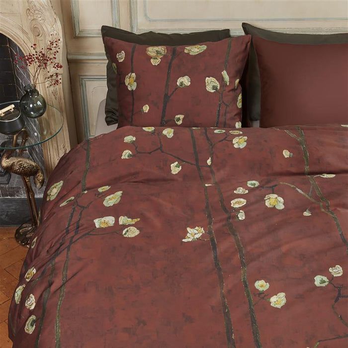 Beddinghouse x Van Gogh Plum Blossoms Dekbedovertrek 200 x 200|220 cm - Rood