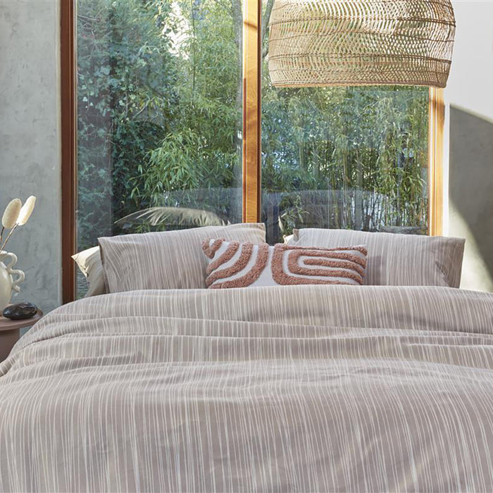 vtwonen Drips Dekbedovertrek 200 x 200/220 cm - Naturel