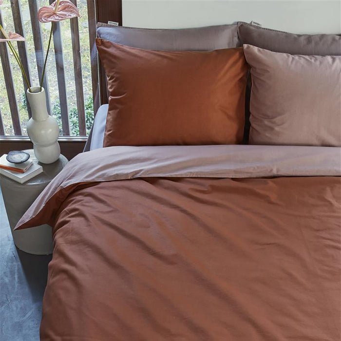 vtwonen Match Dekbedovertrek 140 x 200/220 cm - Terra