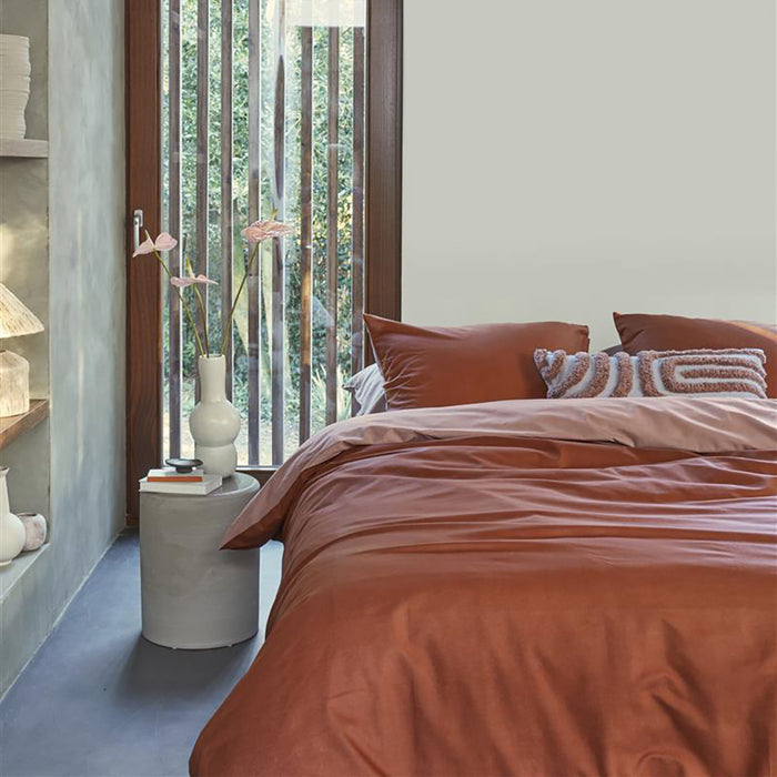 vtwonen Match Dekbedovertrek 140 x 200/220 cm - Terra