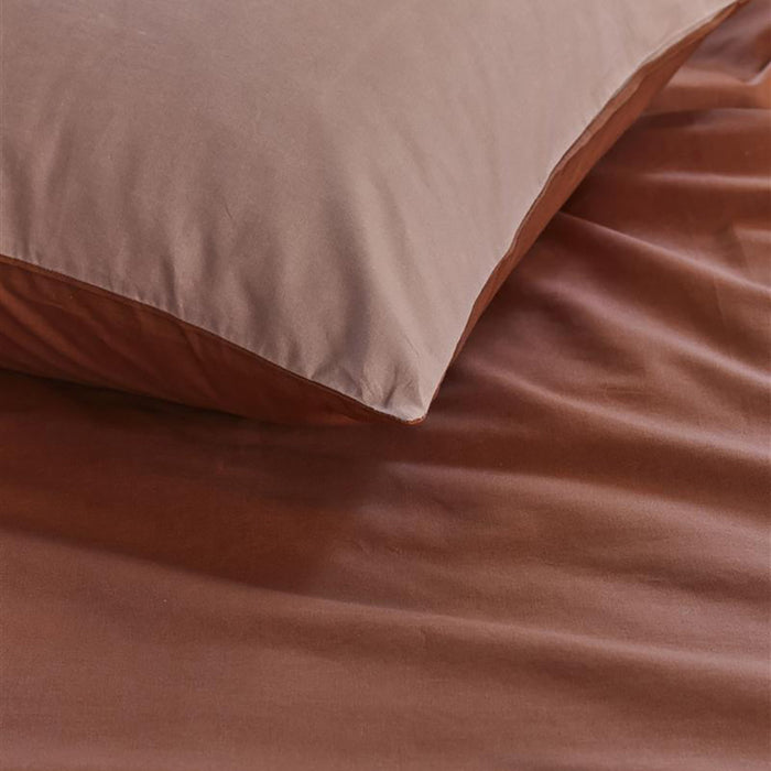 vtwonen Match Dekbedovertrek 240 x 200/220 cm - Terra