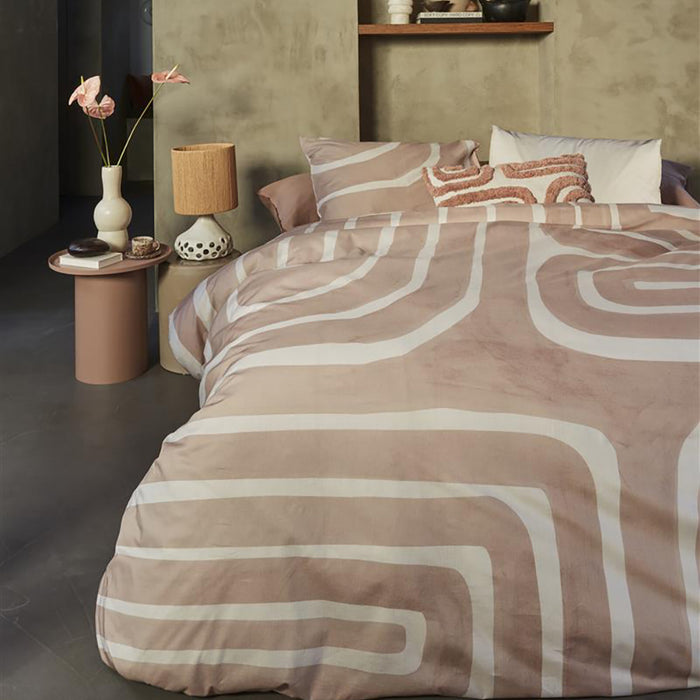 vtwonen Tribe Dekbedovertrek 140 x 200/220 cm - Poeder